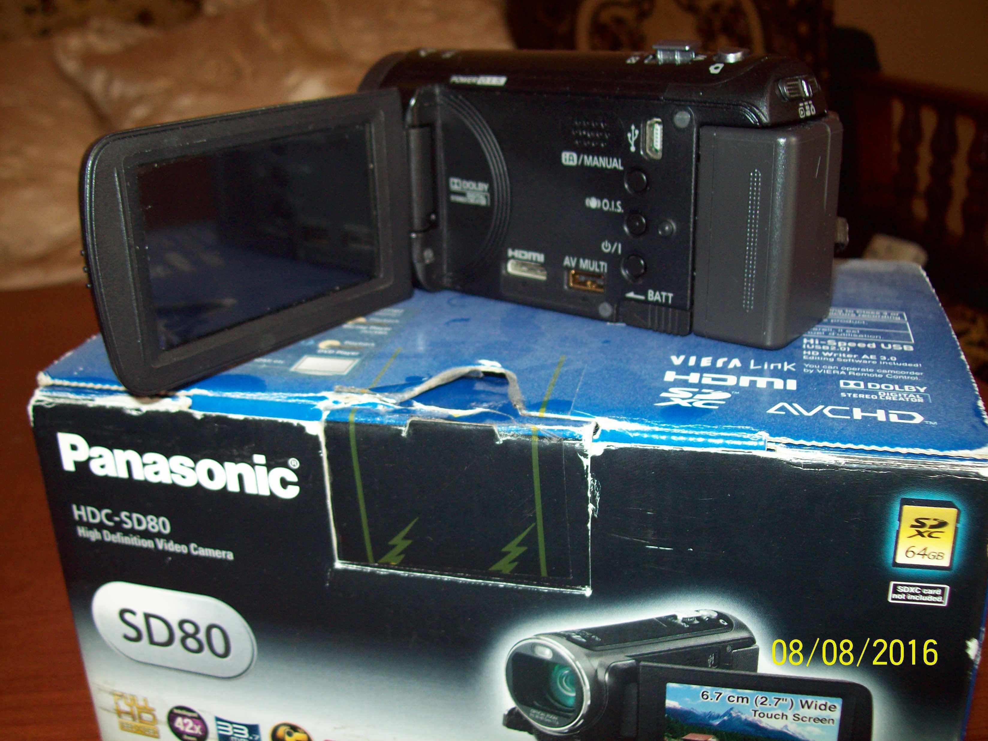Video Camera Panasonic HDC-SD80