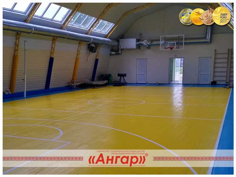 Ангары под разные виды спорта: спортивный зал, каток, площадка для игры в теннис и др.