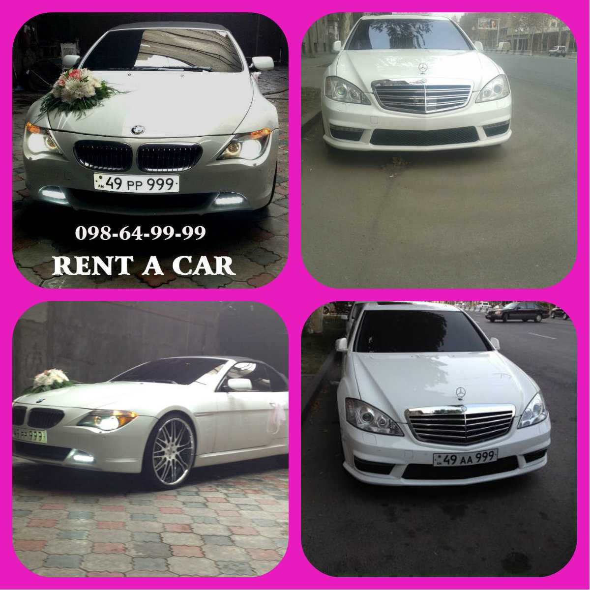 CAR RENTAl   ARMENIA 098649999