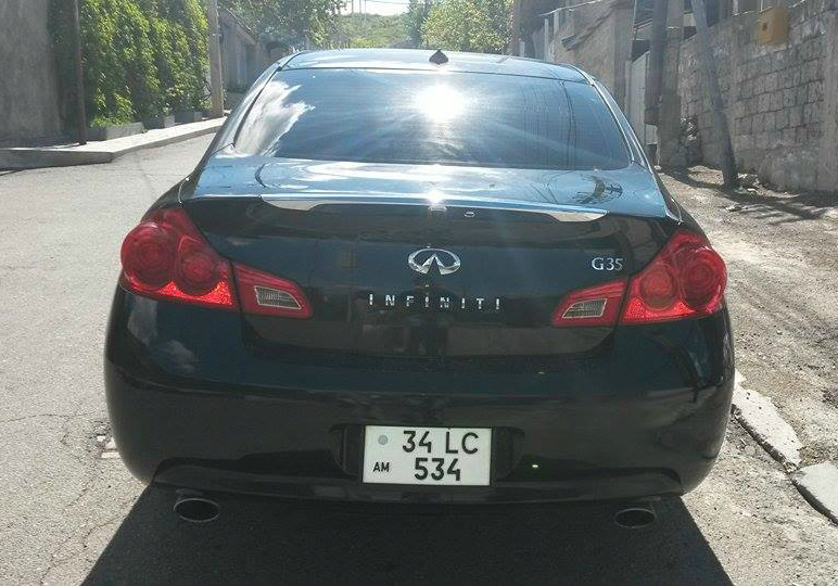 Shtap Vacharvum e Infiniti G35, 2008 թ. 