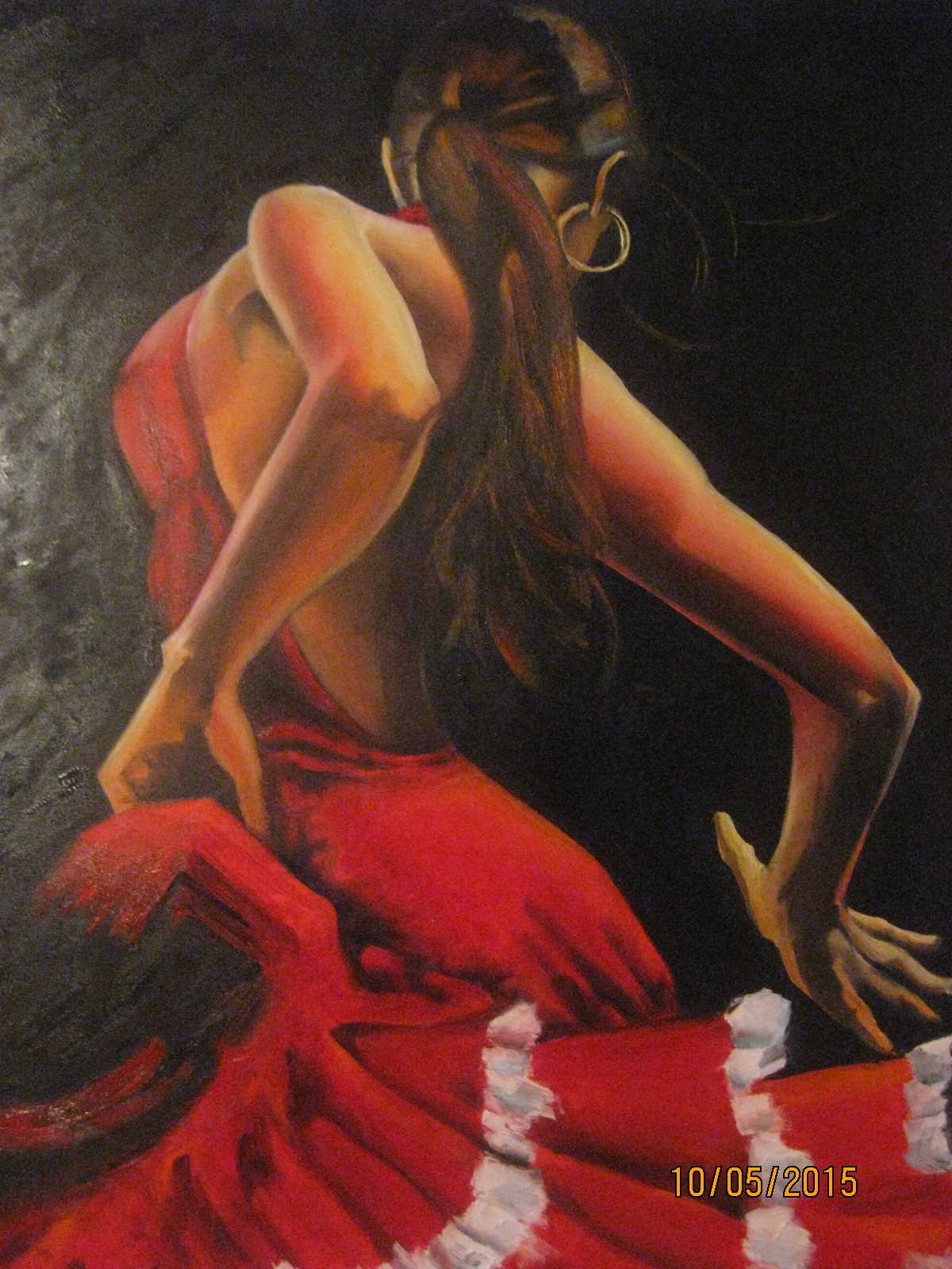 RED FLAMENCO DANCER