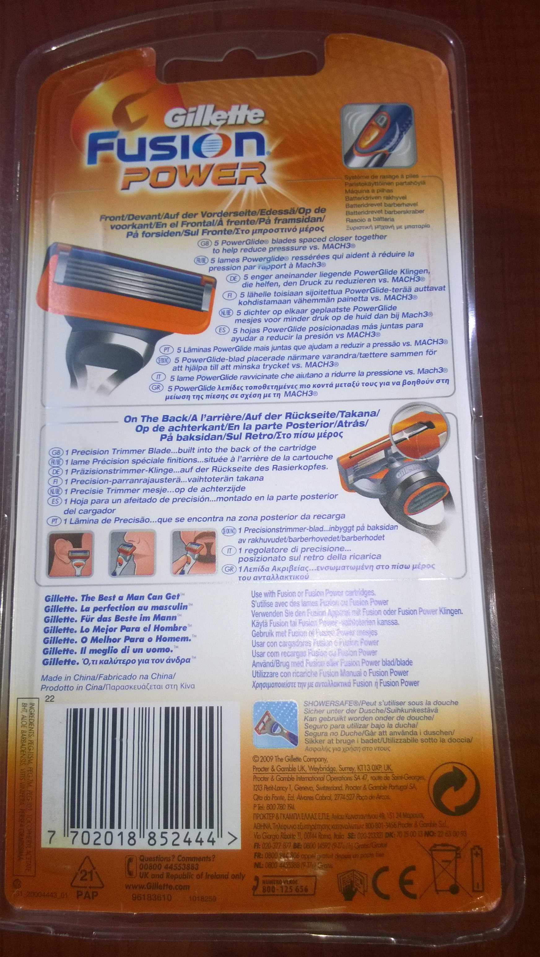 gillette fusion power