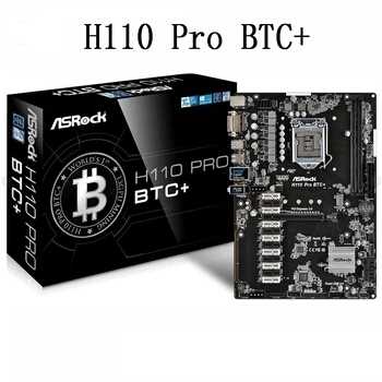 Новый ASRock H110 PRO BTC + H110 Motherboard Поддержка 13 Video Card DDR4