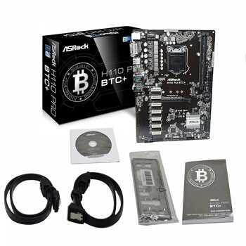 Новый ASRock H110 PRO BTC + H110 Motherboard Поддержка 13 Video Card DDR4