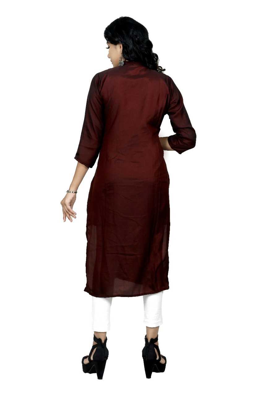 Shiny Maroon/brown Top/Kurti  -  Փայլուն շագանակագույն վերին/kurti