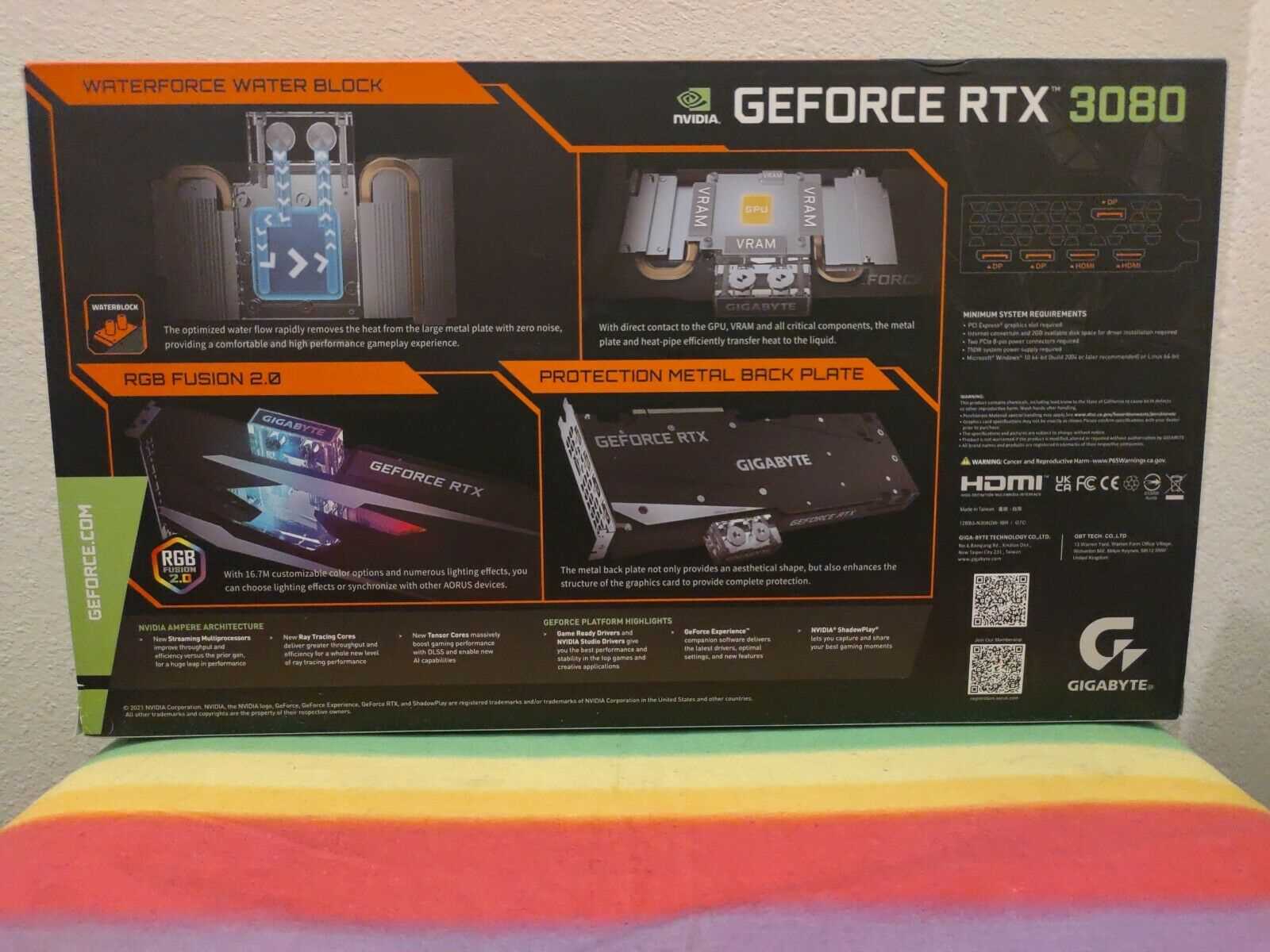 Gigabyte GeForce RTX 3080 Gaming OC Waterforce WB 10GB GDDR6X LHR Graphics Card