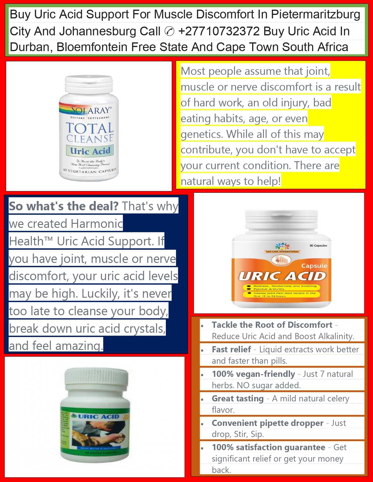 Buy Uric Acid Support For Muscle Discomfort In Pietermaritzburg And Johannesburg Call ✆ +27710732372 Buy Uric Acid In Gelgel Town In Bali Indonesia, Durban And Cape Town South Africa