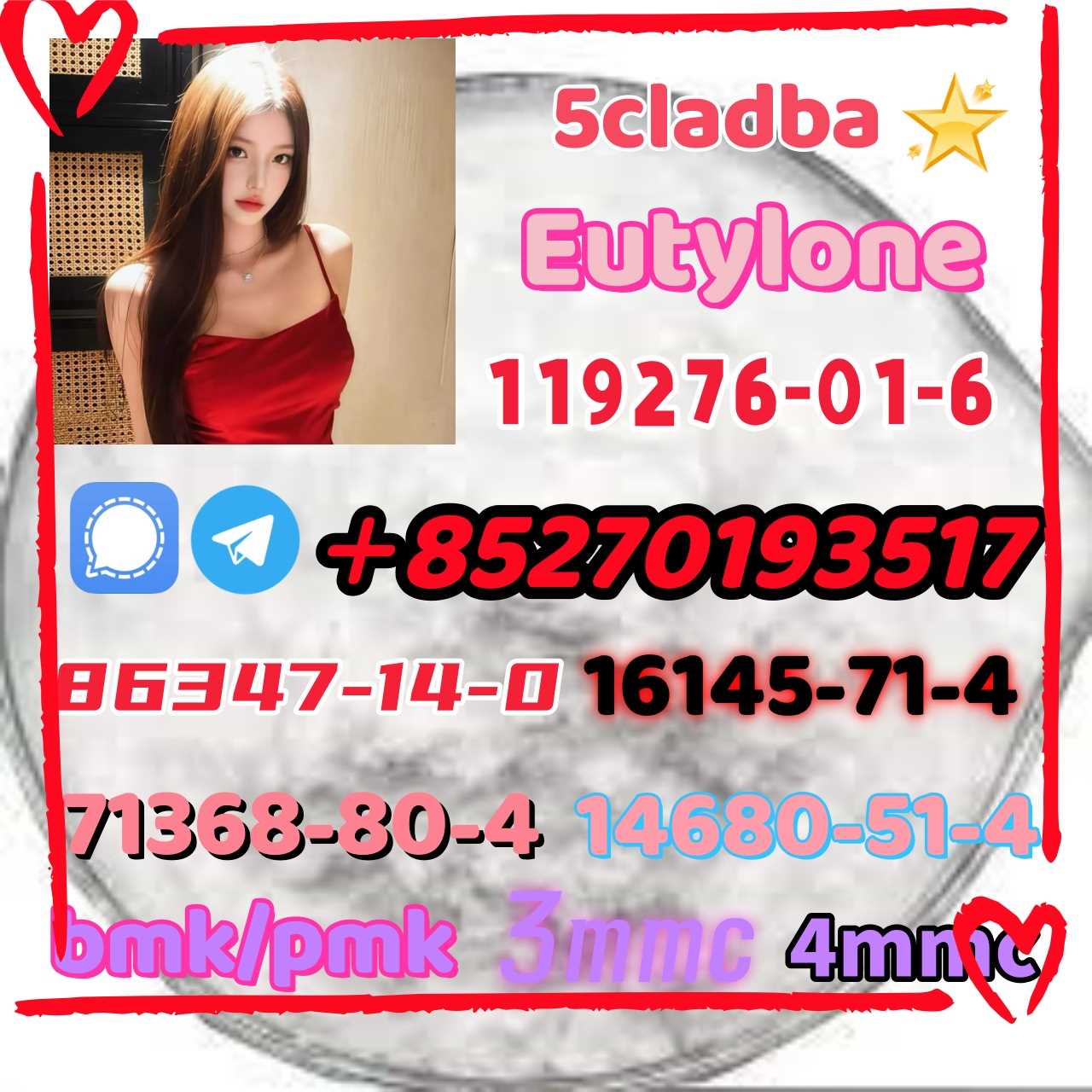 Hot explosions 5cladb Eutylone 119276-01-6 The effect is very good. Hurry up and order from me.