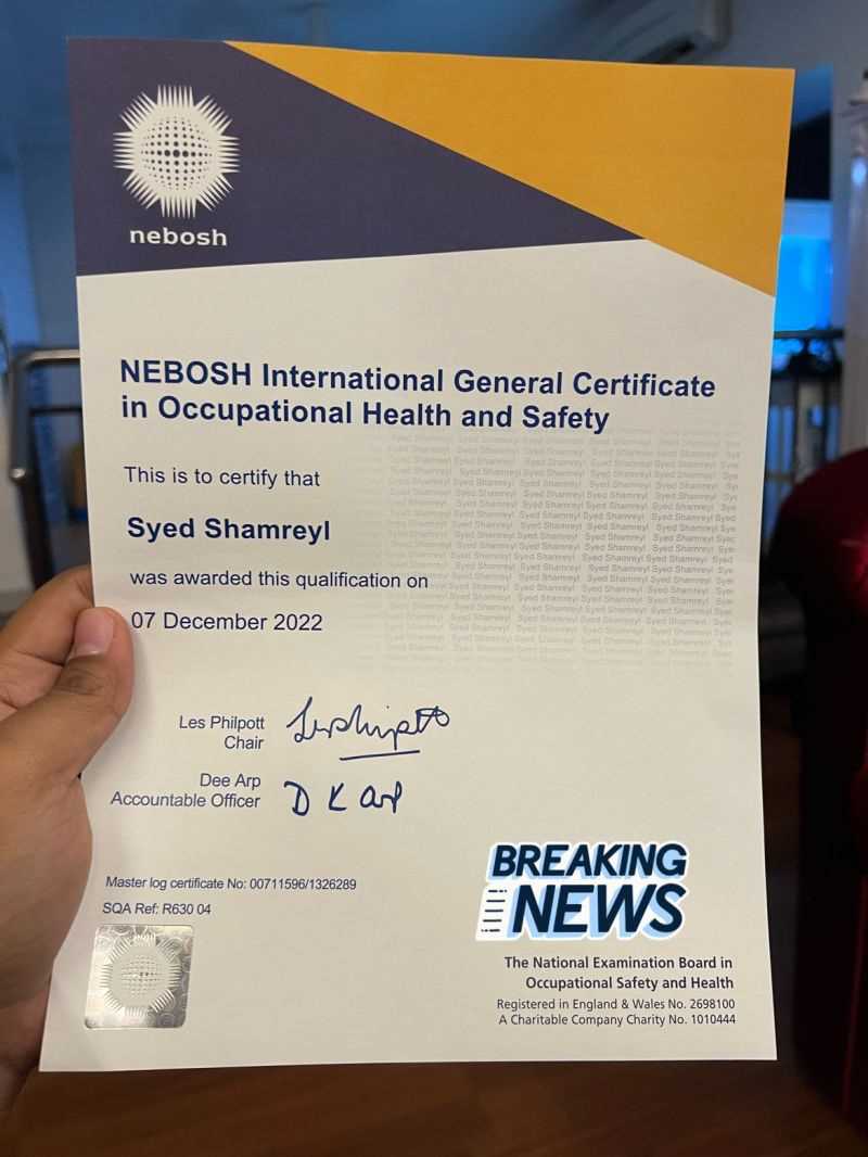 Apply for the Original NEBOSH Certificates Online Exam in Qatar
